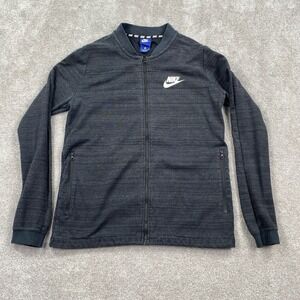Nike Men's Advanced Knit Full Zip Pullover Shirt Size Medium Gray 837008-010